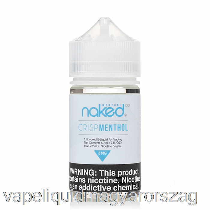 Ropogós Mentol - Csupasz 100 Mentol - 60ml 0mg Vape Folyadék